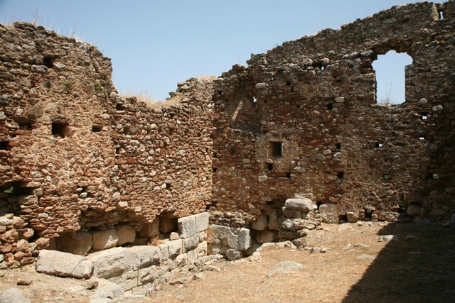 Trizina - Interior view of the tower of Diateichisma